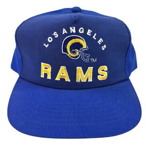 Vintage 90s LA Rams Snapback Hat Sports Specialties NFL Wool Cap‎ Blue